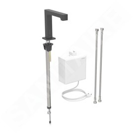 Geberit Brenta - Mitigeur électronique de lavabo, alimentation  secteur, easy to clean,noir mat 116.172.14.1
