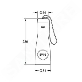 Grohe Blue Home - Bouteille thermo, 450 ml, Cool Sunrise brossé 40848GN0