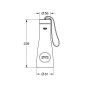 Grohe Blue Home - Bouteille thermo, 450 ml, Hard Graphite brossé 40848AL0