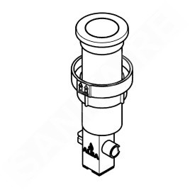 Grohe Garnitures de vidage - Garniture de vidage pour évier, inox brossé 40986SD0