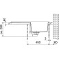 Franke Orion - Évier en tectonite OID 611-78, 780x500 mm, noir 114.0288.588