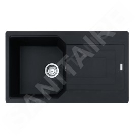 Franke Urban - Évier en fragranit UBG 611-86, 860x500 mm, noir mat 114.0700.111