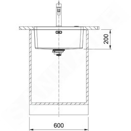Franke Mythos - Évier MYX 110-50, 540x440 mm, inox 122.0637.420