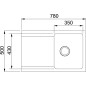 Franke Orion - Évier en tectonite OID 611-78, 780x500 mm, blanc 114.0288.585