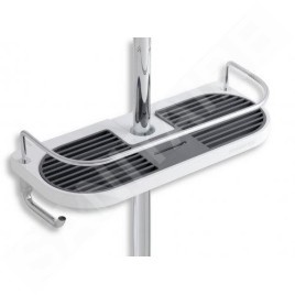 Novaservis Titania Yacore - Tablette universelle avec support coulissant de douche, plastique 65580,1