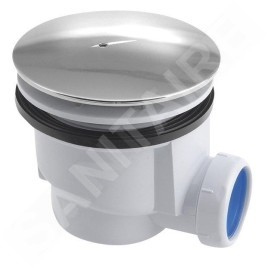 Aqualine Accessoires - Bonde pour receveur de douche, diamètre 90 mm, DN40, ABS/chrome PF408