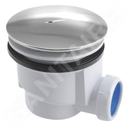 Aqualine Accessoires - Bonde pour receveur de douche, diamètre 90 mm, DN40, ABS/chrome PF408