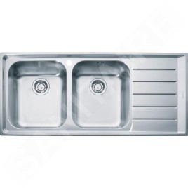 Franke Neptun - Évier en inox NEX 621/2, 1160x510 mm 101.0199.895