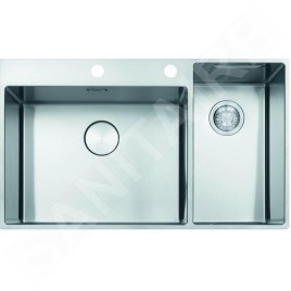 Franke Box Center - Évier BWX 220/620-54-27/2, 860x510 mm, inox 127.0538.259