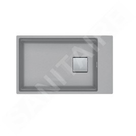 Franke Kubus 2 - Évier en fragranit KNG 110-62, 760x460 mm, pierre gris 125.0512.518