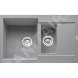 Franke Maris - Évier en fragranit MRG 651-78, 780x500 mm, pierre gris 114.0285.340