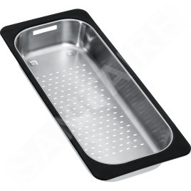 Franke Accessoires - Bac d'égouttement pour les éviers, 183x433x64 mm, inox / plastique noir 112.0175.520