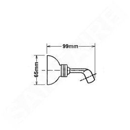 Sapho Douches - Support de douche rotatif, bronze SUP26