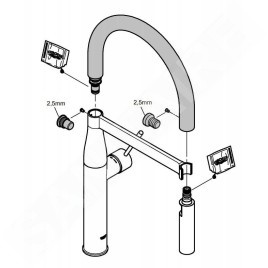 Grohe Essence - Bec de cuisine, violet 30321DU0