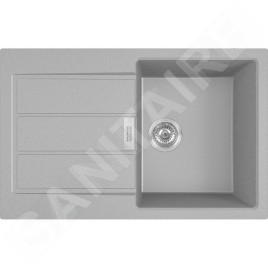 Franke Sirius 2.0 - Évier en Tectonique S2D 611-78, 780x500 mm, gris 143.0613.585
