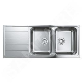 Grohe Éviers - Évier K500 avec garniture de vidage automatique, 1160x500 mm, inox brossé 31588SD1