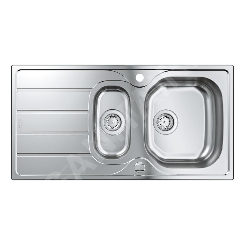 Grohe Éviers - Évier K200 avec garniture de vidage automatique, 965x500 mm, inox brossé 31564SD1