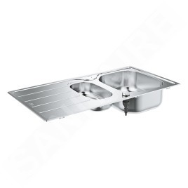 Grohe Éviers - Évier K200 avec garniture de vidage automatique, 965x500 mm, inox brossé 31564SD1