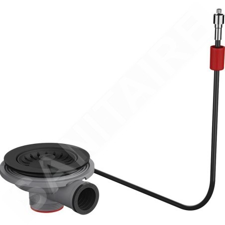 Franke Accessoires - Bonde à panier rotatif Colorline, noir mat 112.0656.939
