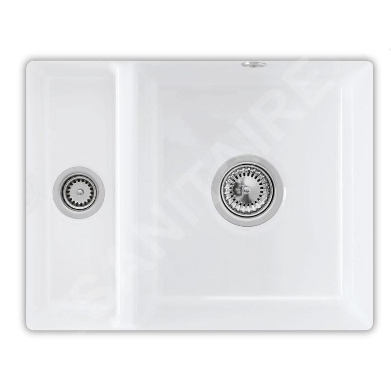 Villeroy & Boch Subway 60 - Évier en céramique 55x44 cm, CeramicPlus, Stone White 675801RW