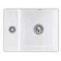Villeroy & Boch Subway 60 - Évier en céramique 55x44 cm, CeramicPlus, Stone White 675801RW