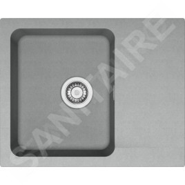 Franke Orion - Évier en tectonite OID 611-62, 620 x 500 mm, gris 114.0395.160