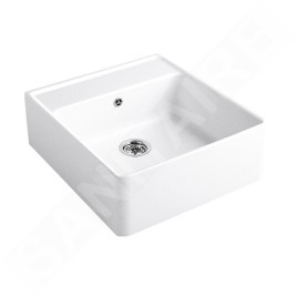 Villeroy & Boch Éviers - Évier en céramique 630x595 mm avec vidage, CeramicPlus, blanc alpin 632061R1