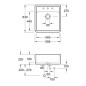 Villeroy & Boch Éviers - Évier en céramique 630x595 mm avec vidage, CeramicPlus, blanc alpin 632061R1