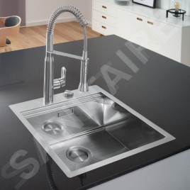 Grohe Éviers - Évier K800 avec garniture de vidage automatique, 518x510 mm, inox brossé 31583SD1