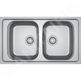 Franke Spark - Évier en inox SKX 620, 860x500 mm, inox 101.0504.081