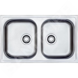 Franke Euroform - Évier en inox EFN 620-78, 780x475 mm + siphon 101.0120.102