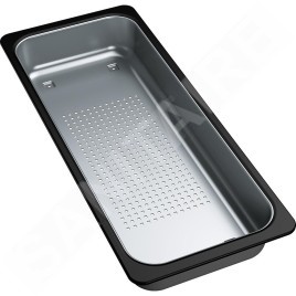 Franke Accessoires - Bac d'égouttement pour les éviers, 181x431x59 mm, inox / plastique noir 112.0520.497