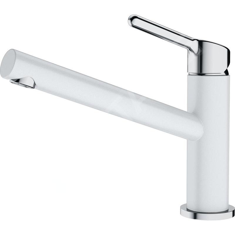 Franke Orbit - Mitigeur d'évier FC 3054.094, chrome / blanc-glace 115.0623.137