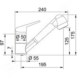 Franke Colonnes - Ensemble de cuisine G138, évier en fragranit BFG 611 et mitigeur FC 9547.424, onyx 114.0510.594