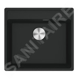 Franke Colonnes - Set de cuisine G274MČ, évier en fragranit MRG 610-52 RTL + robinet FN 6018.901, noir mat 114.0700.787