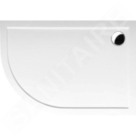 Polysan Receveurs de douche - Receveur de douche Rena R, 1200x900 mm, marbre de synthèse, droit, blanc 65611
