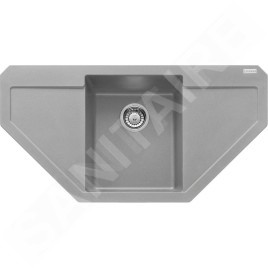 Franke Maris - Évier en fragranit MRG 612 E, 960x500 mm, pierre gris 114.0250.572