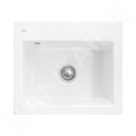 Villeroy & Boch Subway 60 - Évier en céramique 60x51 cm, CeramicPlus, blanc alpin 330901R1