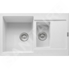 Franke Maris - Évier en fragranit MRG 651-78, 780x500 mm, blanc artic 114.0285.325