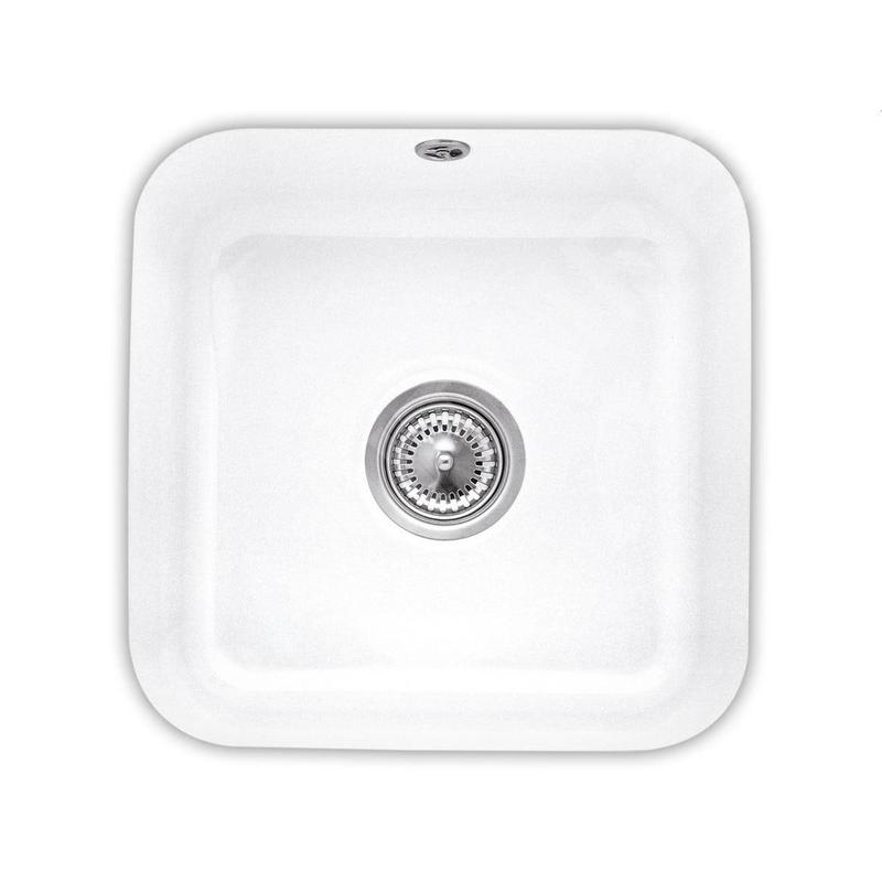 Villeroy & Boch Éviers - Évier en céramique 445x445 mm avec vidage, CeramicPlus, blanc alpin 670301R1