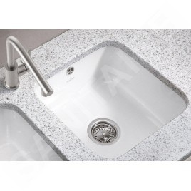 Villeroy & Boch Éviers - Évier en céramique 445x445 mm avec vidage, CeramicPlus, blanc alpin 670301R1