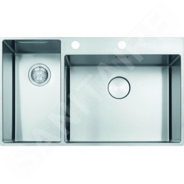 Franke Box Center - Évier BWX 220/620-54-27/2, 860x510 mm, inox 127.0538.260