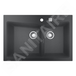 Grohe Éviers - Évier composite K700 avec vidage, 838x559 mm, gris granite 31657AT0