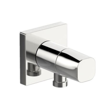 Hansa Living - Coude de raccordement avec vanne d’arrêt, chrome 51570162