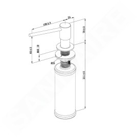 Villeroy & Boch Accessoires - Distributeur de savon, 250 ml, inox poli 923620LE