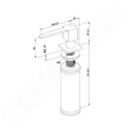 Villeroy & Boch Accessoires - Distributeur de savon, 250 ml, inox 923630LC
