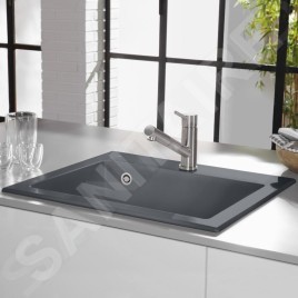 Villeroy & Boch Subway 60 - Évier en céramique 60x51 cm, CeramicPlus, Graphite 330901i4