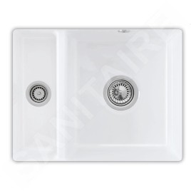 Villeroy & Boch Subway 60 - Évier en céramique 55x44 cm, CeramicPlus, Snow White 675801KG