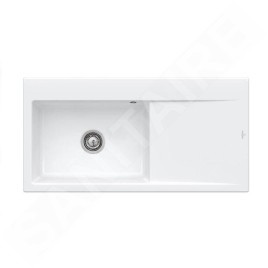 Villeroy & Boch Subway Style 60 - Évier en céramique 100x51 cm, CeramicPlus, Snow White 336201KG