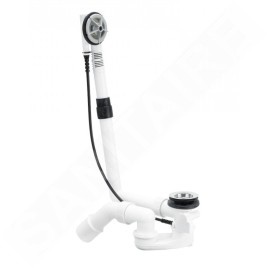 Bette Accessoires - Garniture de vidage et trop-plein, câble bowden, longueur 725 mm, chrome B602-901